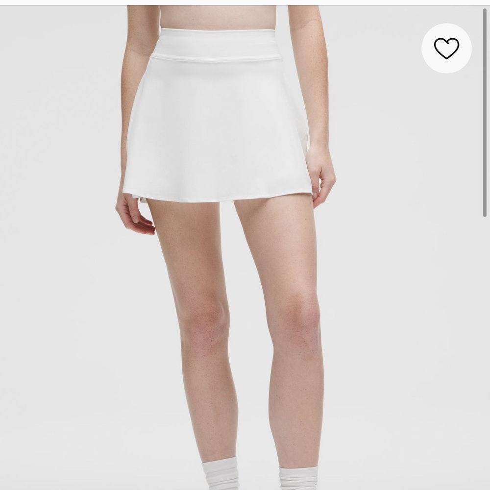Lululemon White High Rise Skirt